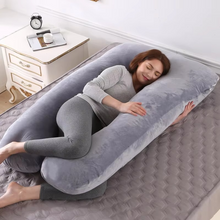 Load image into Gallery viewer, U-Shaped Full Body Support Pillow with Soft Fleece Cover
