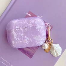 Load image into Gallery viewer, Dreamy Pearl Shell Soft Case with Keychain for AirPods
