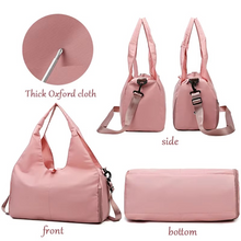 Load image into Gallery viewer, Women’s Waterproof Sport and Travel Duffel Bag with Shoe Compartment
