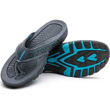 Load image into Gallery viewer, Mens Athletic Flip Flops with Contoured Footbed and Rubber Grip Sole
