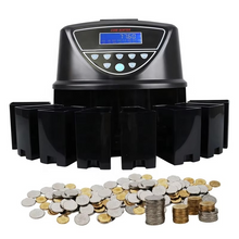 Load image into Gallery viewer, CS5506 High Speed Multi Currency Coin Counter and Sorter with Optical Sensor for Professional Gaming Use

