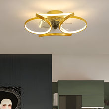 Load image into Gallery viewer, Stylish LED Ceiling Fan Chandelier with Remote &amp; App Control for Modern Home

