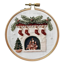 Load image into Gallery viewer, Christmas Embroidery Starter Kit, DIY Cross Stitch Set with Holiday Patterns
