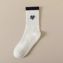 Load image into Gallery viewer, Unisex Mid-Calf Striped Yoga Socks - Non-Slip, Sweat-Absorbing, Odor-Control
