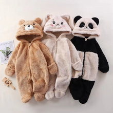 Load image into Gallery viewer, Cozy Cartoon Animal Baby Romper for Chilly Seasons
