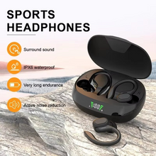 Load image into Gallery viewer, SP16 True Wireless Earbuds with Ear Hooks, Waterproof Sports Headphones with Mic and HiFi Stereo Sound
