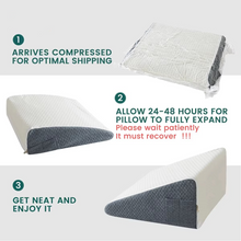 Load image into Gallery viewer, Dual Comfort Memory Foam Orthopedic Wedge Pillows with Breathable Covers
