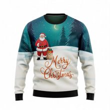 Load image into Gallery viewer, Merry Christmas Santa Claus 3D Print Sweatshirt Funny Holiday Pullover
