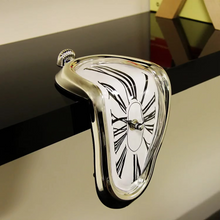 Load image into Gallery viewer, Surreal Melting Wall Clock – Distorted Dali-Inspired Timepiece for Home &amp; Garden

