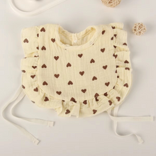 Load image into Gallery viewer, Soft Cotton 4 Layer Gauze Retro Lace Ruffle Baby Vest Bib
