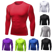 Load image into Gallery viewer, Men's Compression Long Sleeve Training Shirt for Running and Gym
