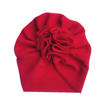 Load image into Gallery viewer, Soft Flower Turban Hat for Baby Girls

