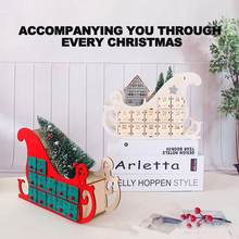 Load image into Gallery viewer, Wooden Christmas Countdown Calendar With Tree, 24 Day Wear Resistant Holiday Décor
