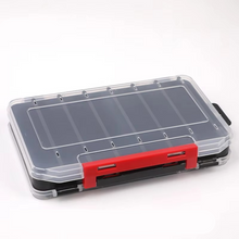 Load image into Gallery viewer, Double Sided Waterproof Fishing Tackle Box with U-Shaped Storage and Transparent Design
