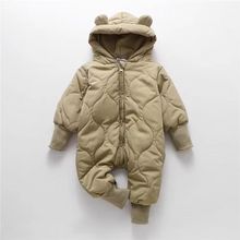 Load image into Gallery viewer, Cozy Winter Baby Jumpsuit with Soft Fur Lining for Infants and Toddlers
