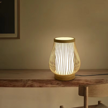 Load image into Gallery viewer, Zen-Inspired Bamboo Table Lamp for Bedroom and Living Room
