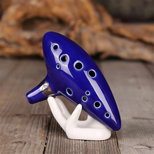 Load image into Gallery viewer, Ceramic Alto C Ocarina Musical Instrument with Song Book and Carry Bag
