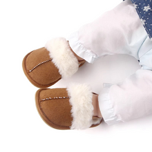Load image into Gallery viewer, Cozy Plush Baby Slippers Soft Warm Non Slip Indoor Outdoor House Shoes
