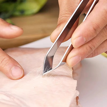 Load image into Gallery viewer, Stainless Steel Fish Bone and Feather Remover Tweezers
