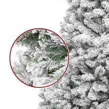 Load image into Gallery viewer, Snowy Flocked Christmas Tree with Realistic Frosted Pine and Artificial Snow for Holiday Decor
