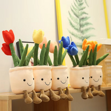 Load image into Gallery viewer, Charming Tulip Succulent Plush Stuffed Toy Pillow for Birthday and Decor
