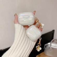 Load image into Gallery viewer, Dreamy Pearl Shell AirPods Pro Case with Keychain
