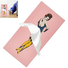 Load image into Gallery viewer, Retro Rectangular Facial Tissue Box Case for Vanity, Countertop, or Nightstand
