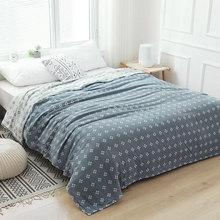Load image into Gallery viewer, Diamond Dot Cotton Blanket, Soft Breathable 3-Layer Gauze

