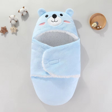 Load image into Gallery viewer, Soft Flannel Baby Sleeping Bag for Autumn and Winter, Cozy Newborn Wrap Blanket for Infants 0–9 Months
