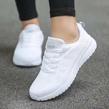 Load image into Gallery viewer, Women's Lace-Up Mesh Sneakers for Everyday Comfort and Breathable Walking

