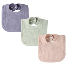 Load image into Gallery viewer, Soft Pure Cotton Baby Bib, Breathable Gauze Bib for Infants, Comfortable U Shaped Neck Cover
