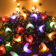 Load image into Gallery viewer, Enchanting Solar-Powered Bee String Lights with Multiple Modes
