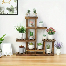 Load image into Gallery viewer, Adjustable 9-Tier Corner Plant Display Stand
