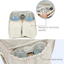 Load image into Gallery viewer, Baby Diaper Backpack with Stroller Hooks, Waterproof Travel Maternity Bag for Everyday Essentials
