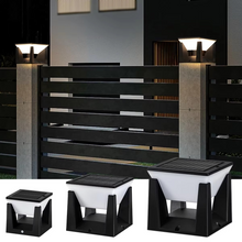 Load image into Gallery viewer, Outdoor Solar Post Light Modern LED Fence and Deck Cap Lamp
