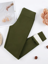 Load image into Gallery viewer, Women's High Waist Velvet Thermal Leggings
