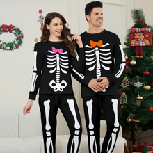 Load image into Gallery viewer, Skeleton Print Family Matching Pajamas Set for Halloween and Cozy Nights
