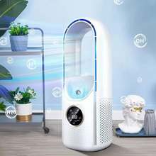 Load image into Gallery viewer, Portable USB Electric Bladeless Cooling Fan, Mini Desktop Air Conditioner

