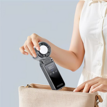 Load image into Gallery viewer, Foldable Turbine Handheld Fan with Integrated Ice Pack
