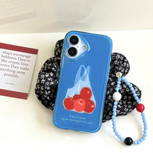Load image into Gallery viewer, Fruit Charm Phone Case with Detachable Bracelet Pendant
