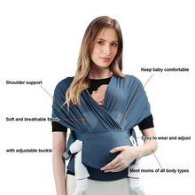 Load image into Gallery viewer, Breathable Lightweight Hands Free Baby Sling Wrap Carrier for Newborns and Infants

