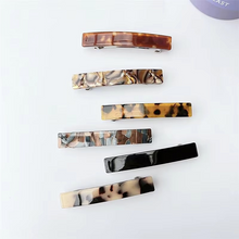 Load image into Gallery viewer, Vintage-Inspired Leopard Print Acetate Hair Clips
