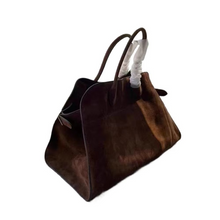 Load image into Gallery viewer, Suede Commuter Tote Bag for Women, Large Capacity Luxury Minimalist Shoulder Tote
