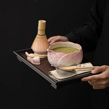 Load image into Gallery viewer, Premium Ceramic Matcha Whisk Set with Crystal Ice Flower Design
