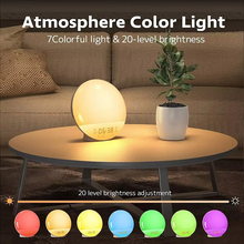 Load image into Gallery viewer, Wake Up Light Alarm Clock with Sunrise Simulation, Sunset Mode, Night Light and FM Radio
