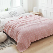 Load image into Gallery viewer, Diamond Dot Cotton Blanket, Soft Breathable 3-Layer Gauze
