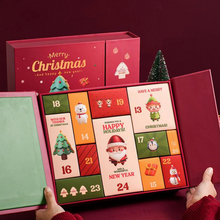 Load image into Gallery viewer, 12 Days Christmas Advent Calendar Box Reusable Refillable Countdown Gift Box for Holiday and Home Décor
