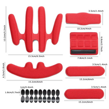 Load image into Gallery viewer, 24PCS Universal Helmet Foam Padding Kit – Replacement Inner Pads for Motorcycle and Bicycle Helmets
