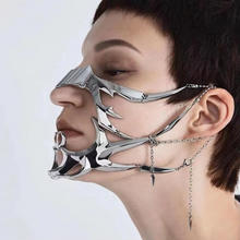 Load image into Gallery viewer, Adjustable Metal Hollow Punk Masquerade Face Jewelry
