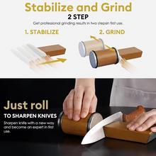 Load image into Gallery viewer, Premium Magnetic Rolling Knife Sharpener with Angle Control
